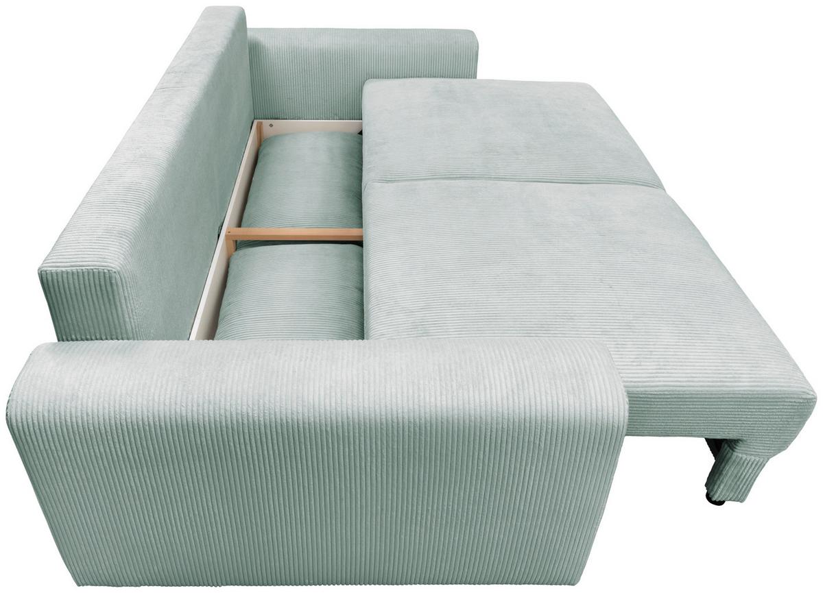 Mega Sofa Aria - boje mente/crna, Moderno, tekstil (255/94/126cm) - Modern Living