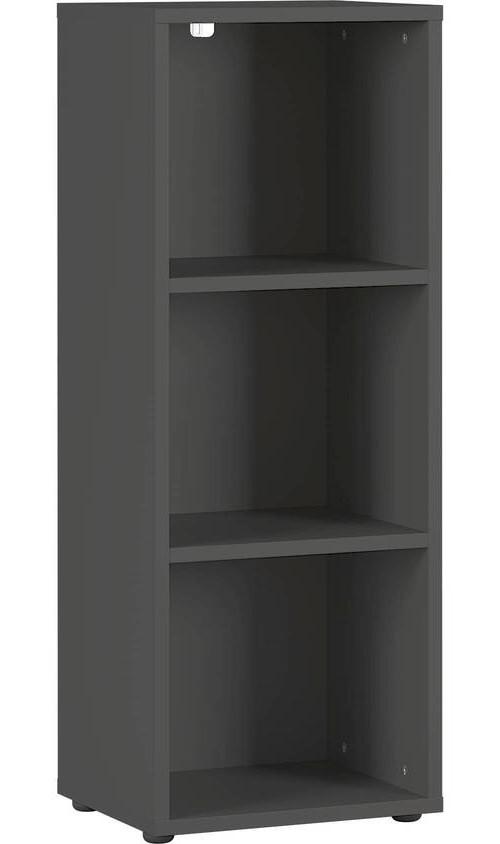 Regal Ribera Graphitfarben - Graphitfarben/Schwarz, MODERN, Holzwerkstoff/Kunststoff (45/120/40cm) - Premium Living