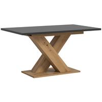 Ausziehtisch Marlon Grau ca. 150-190x90x76 cm - Eiche Artisan/Grau, KONVENTIONELL, Holzwerkstoff (150-190/90/76cm)