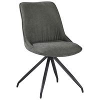 Stuhl Nova Grün - Schwarz/Grün, MODERN, Textil/Metall (51/85/61cm) - Premium Living