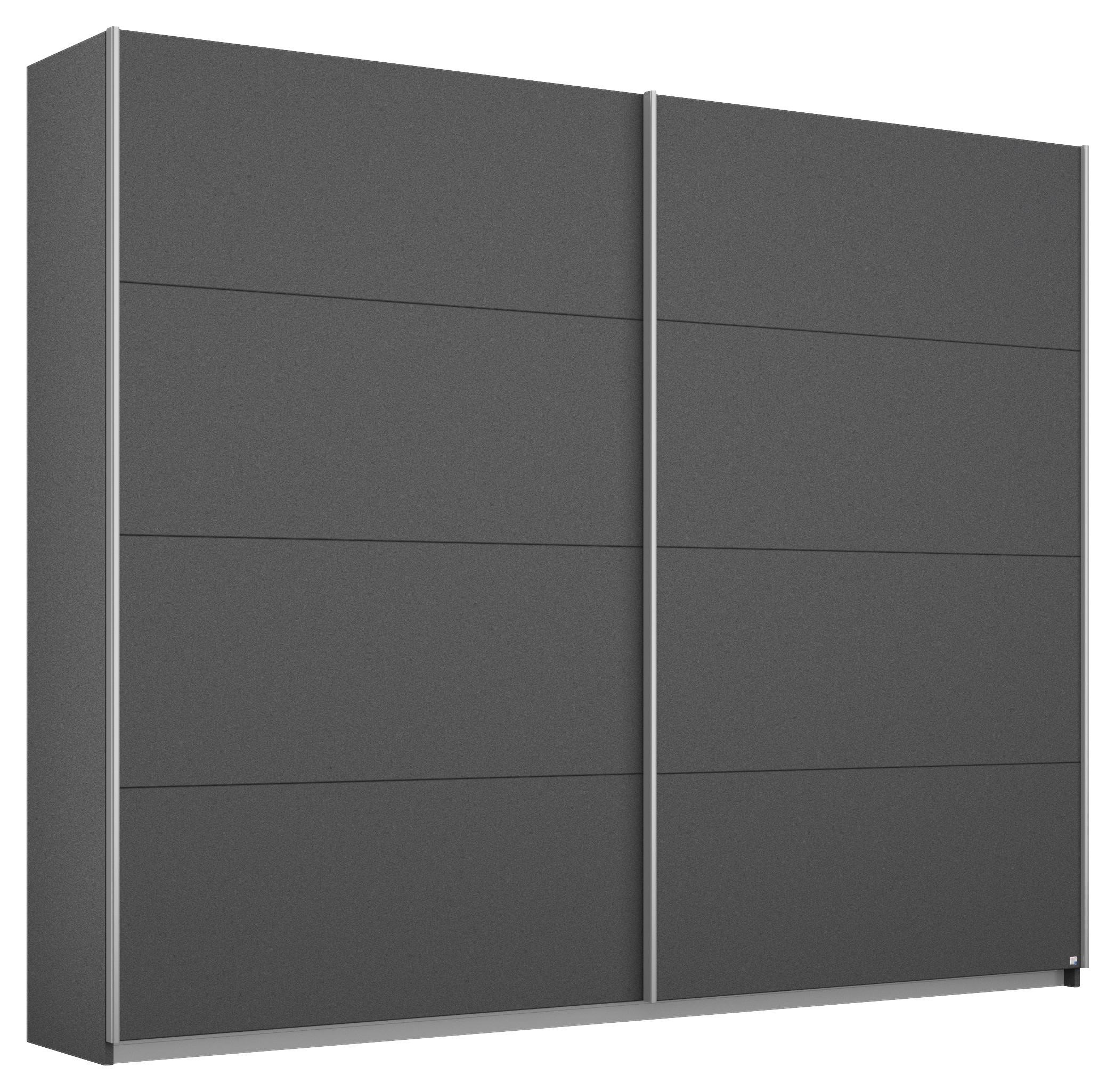 Ormar S Kliznim Vratima Belluno - siva/boje aluminija, Moderno, drvni materijal/metal (226/210/62cm) - Modern Living