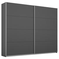 Ormar S Kliznim Vratima Belluno - siva/boje aluminija, Moderno, drvni materijal/metal (226/210/62cm) - Modern Living