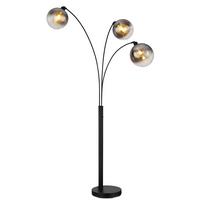 Stoječa Svetilka Newcastle - črna, Design, kovina/steklo (105/160/200cm) - Globo