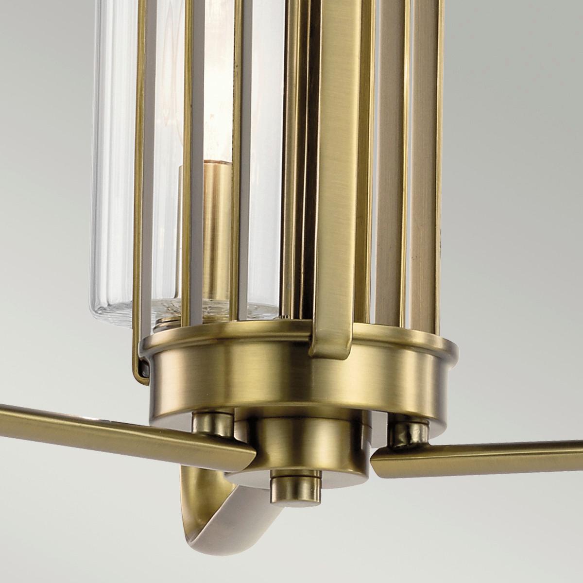 Luster Kimrose - boje mjeda, Konvencionalno, staklo/metal (45.9/47.9cm) - Elstead Lighting