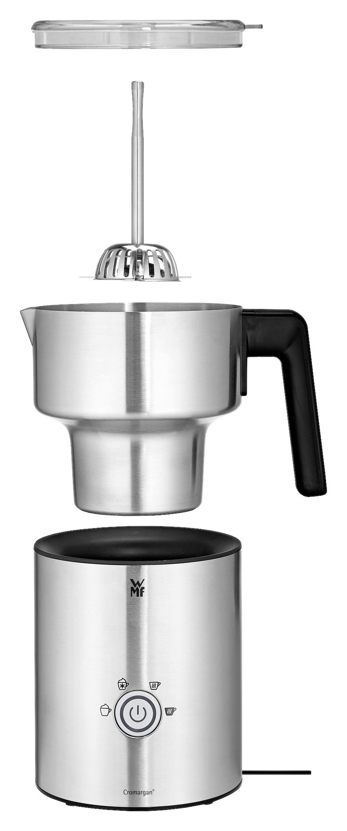SPIENIACZ DO MLEKA 04 1317 0011 WMF - kolor srebrny/czarny, Design, tworzywo sztuczne/metal (350ml) - WMF