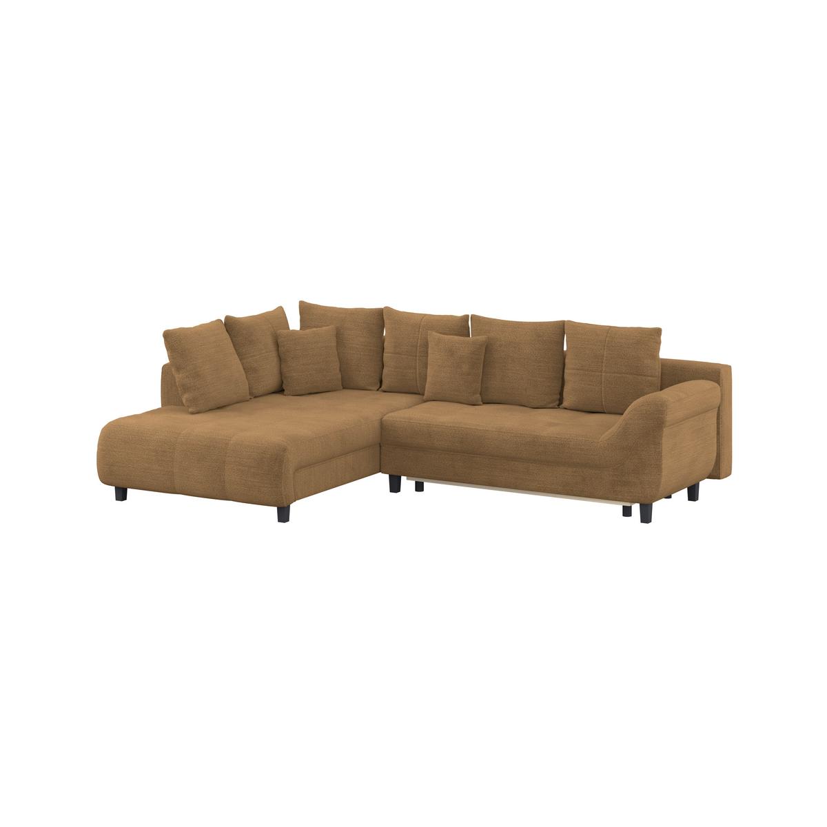 Kutna Garnitura Mendoza - boje hrđe/crna, Konvencionalno, tekstil (197/309cm) - Modern Living