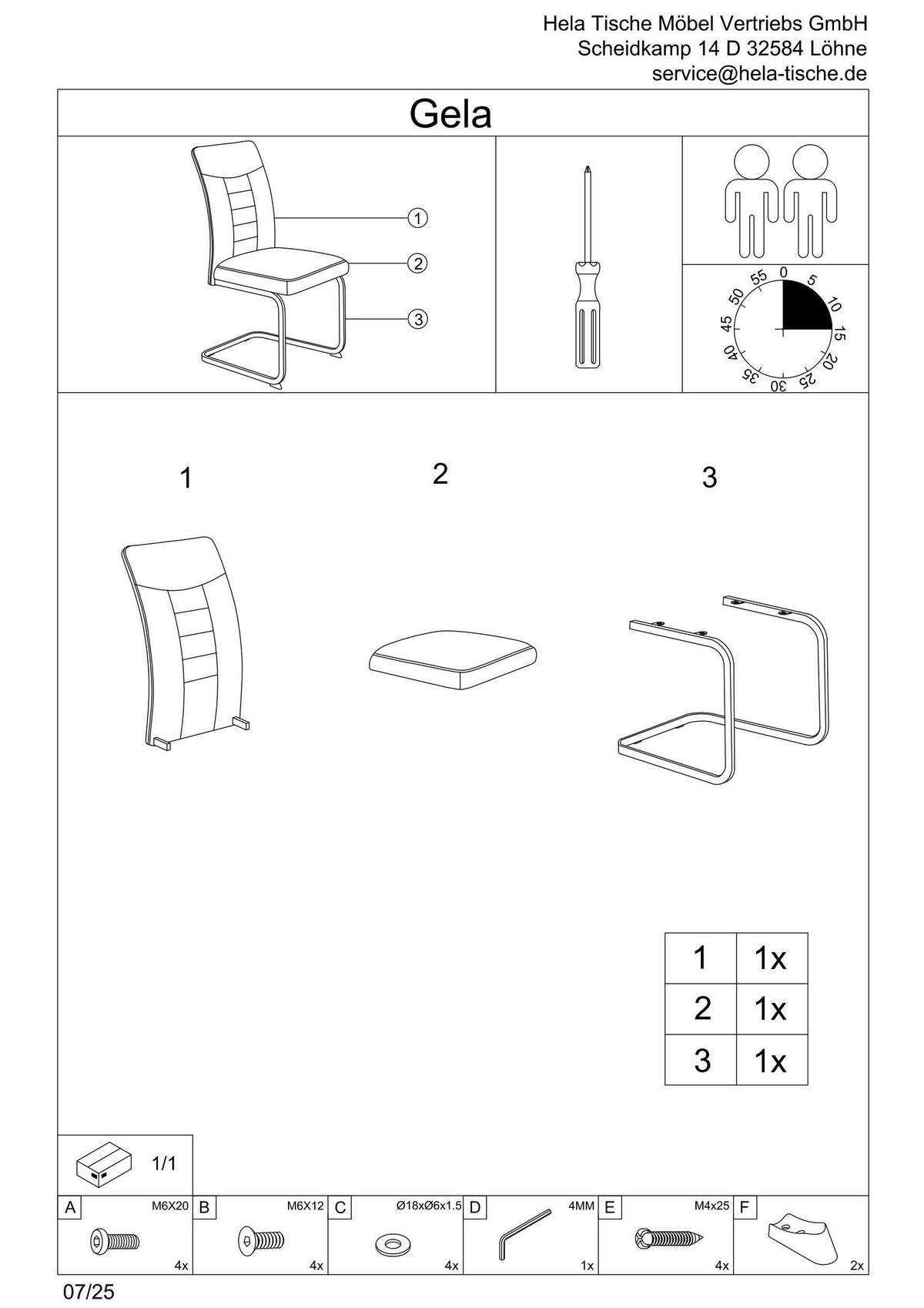 SCHWINGSTUHL-SET GELA S 4ER-SET - Anthrazit/Schwarz, MODERN, Textil/Metall (49/98/61cm) - MID.YOU