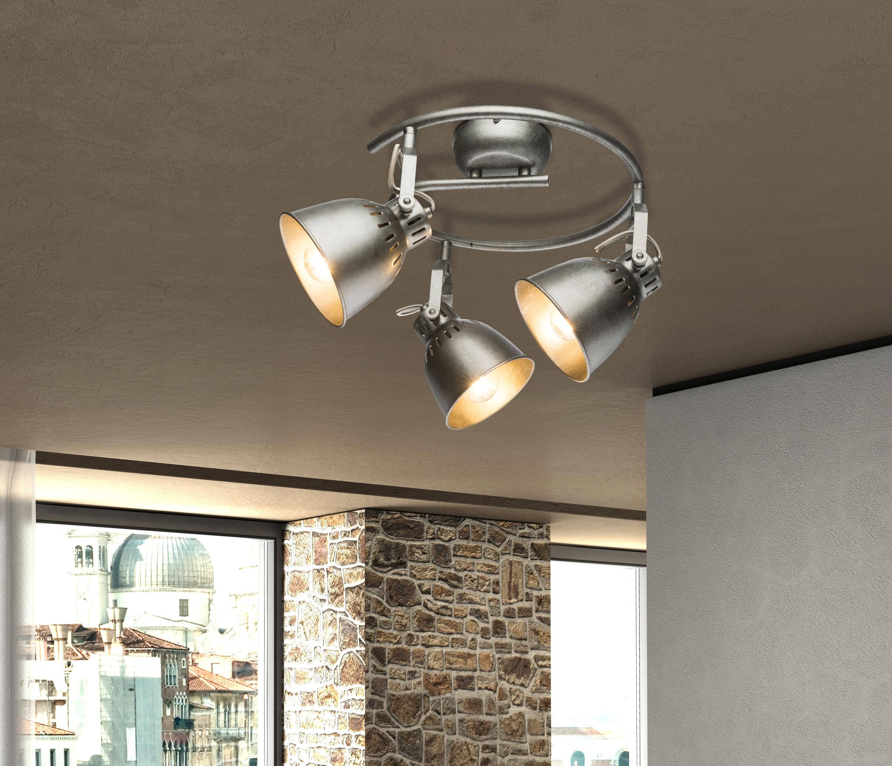 Strahler Hernan max. 40 Watt - Silberfarben, Basics, Metall (29/21,2cm) - Globo