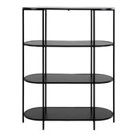 Regal Vita Schwarz - Schwarz, Design, Holzwerkstoff/Metall (85/111/36cm) - MID.YOU