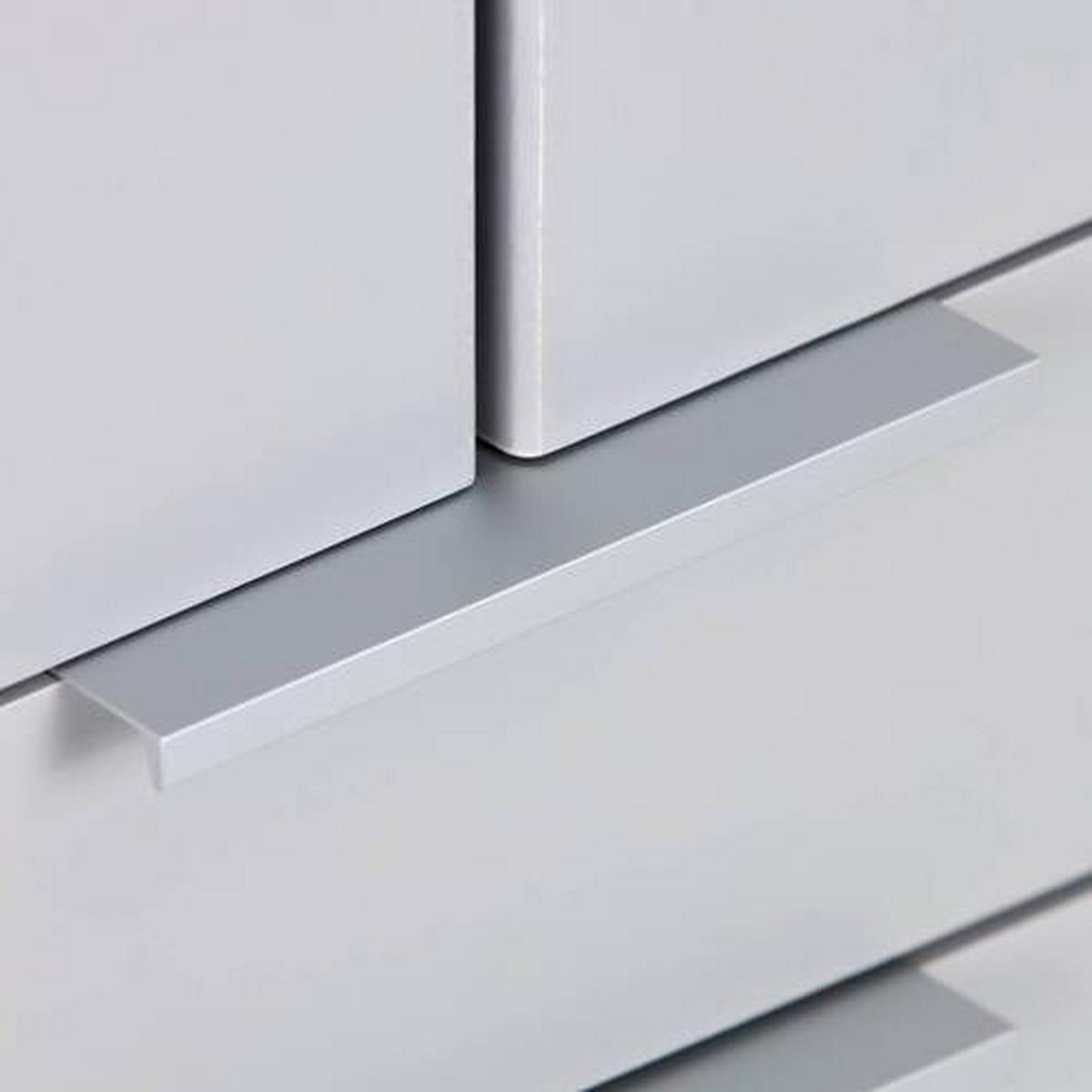 DULAP USI ROTATIVE ALABAMA - alb, Modern, material pe bază de lemn (136/229/54cm) - Modern Living