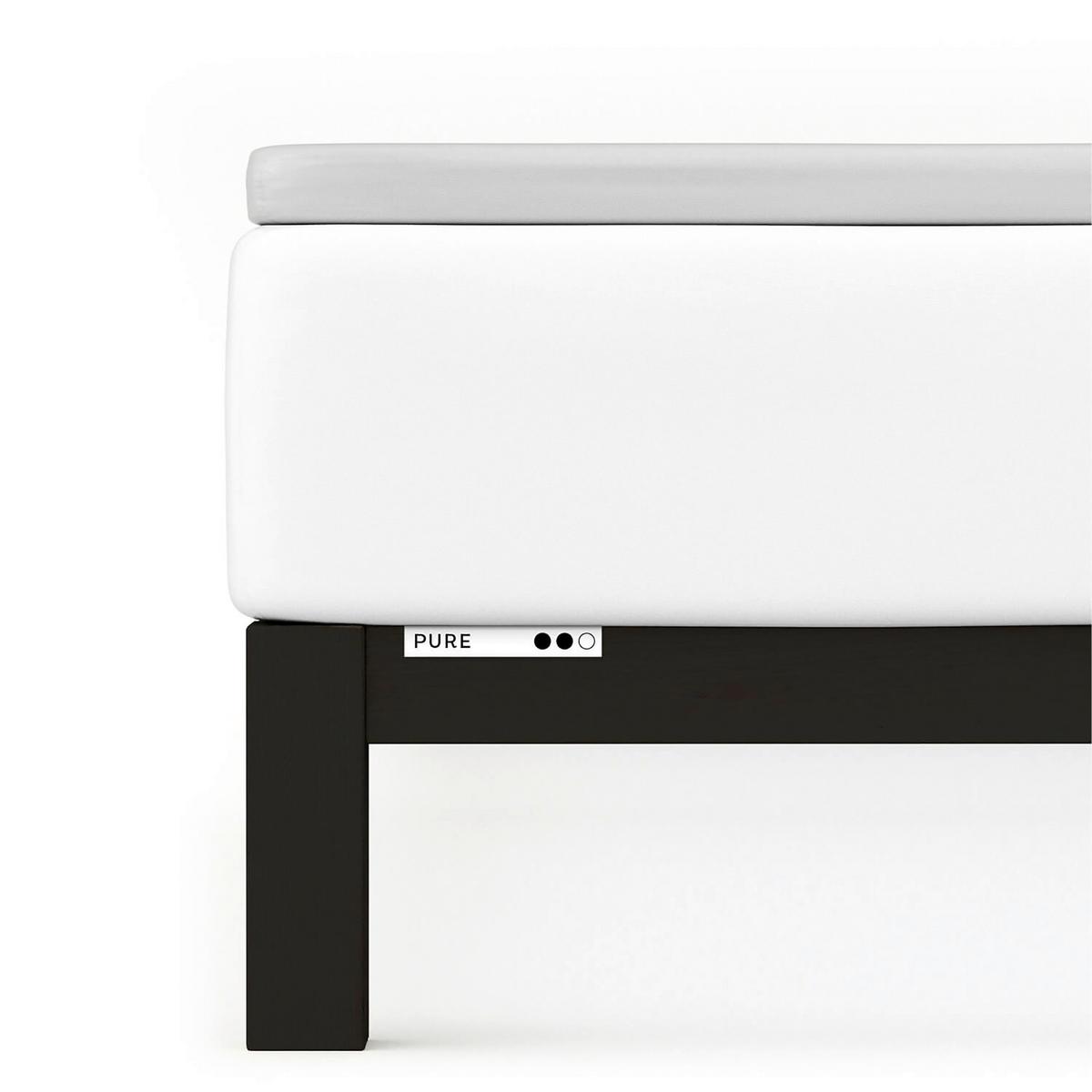 PRZEŚCIERADŁO(GUMKA)/TOPPER PURE TOPPER - jasnoszary, Basics, tkanina (90-100/190-220cm) - Schlafgut