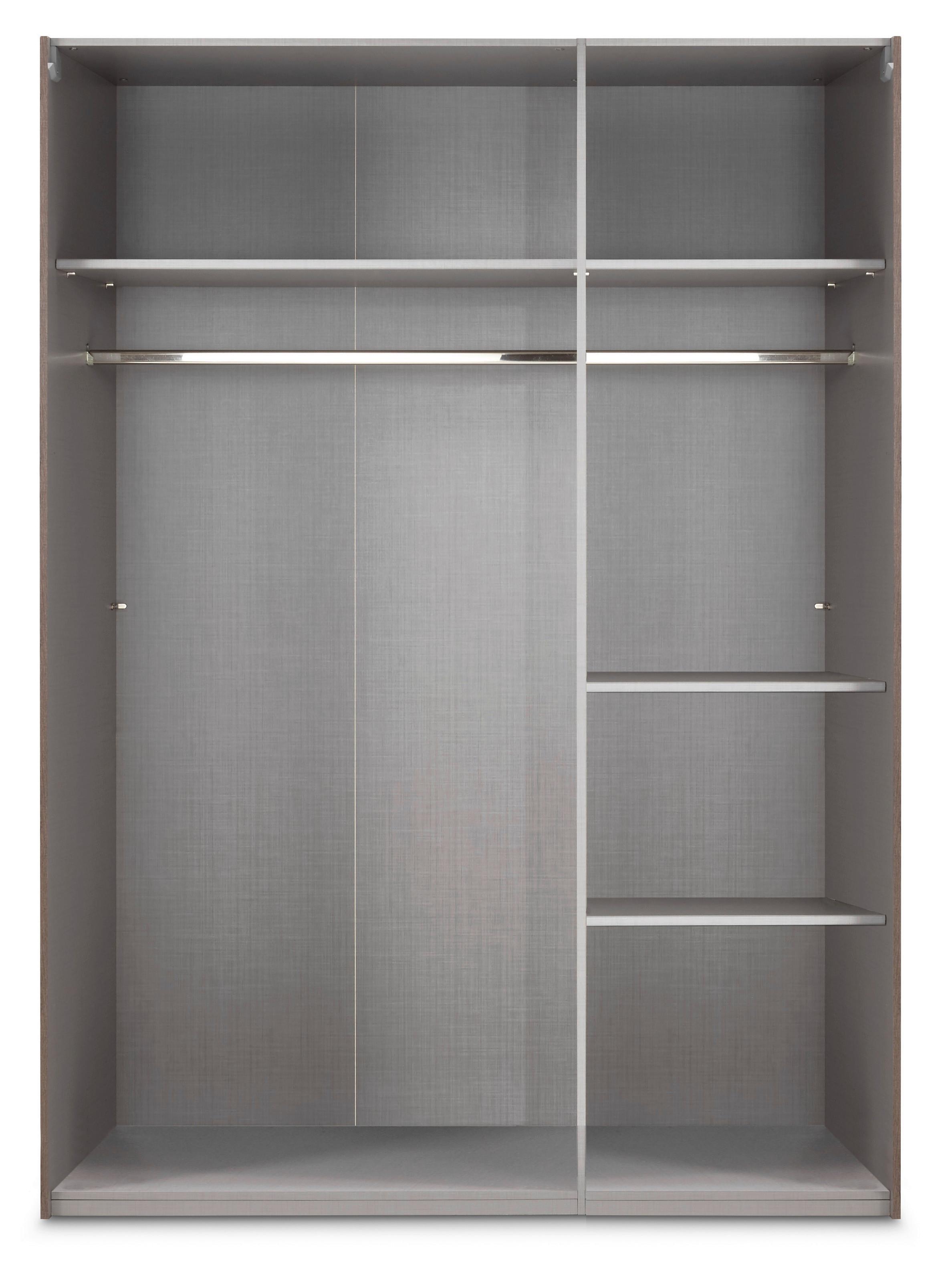 Schwebetürenschrank in Weiß - Weiss, Konventionell, Holzwerkstoff/Metall (135/200/64cm) - Modern Living