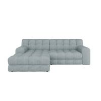 Kutna Garnitura Karl - plavkastosiva/crna, Moderno, tekstil/plastika (169/287cm) - Modern Living