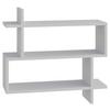 WANDBOARD PARALEL REGAL - Weiss, Design, Holzwerkstoff (70/65/22cm) - Livetastic