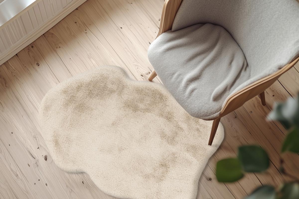 Covor din blană My Infinity, cca. 60x90cm - crem, Design, textil (60/90cm) - Obsession