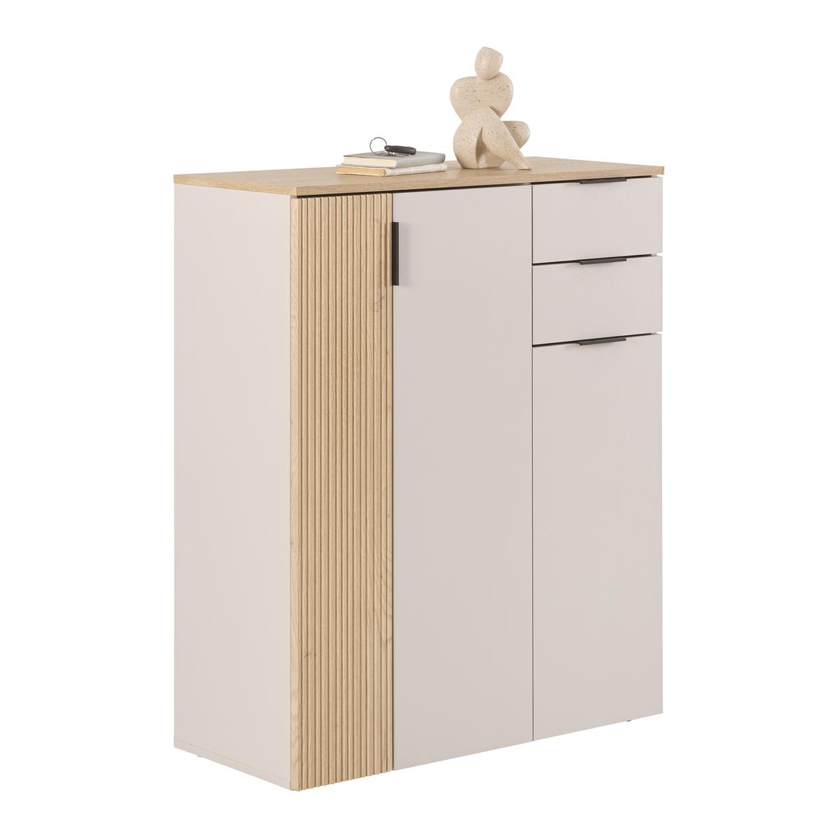 Cipelarnik Cannes - kašmir/boja hrasta, Moderno, pločasti materijal/plastika (90/110/40cm) - Modern Living