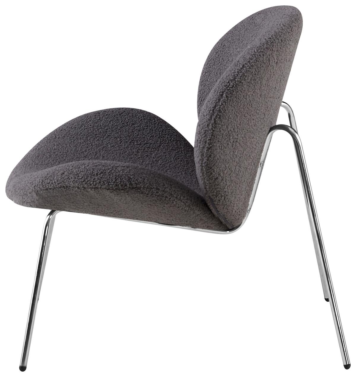 Szék Szett Jaden 125 - ezüstszínű/szürke, Modern, textil/fém (73,5/74/75cm) - Kayoom