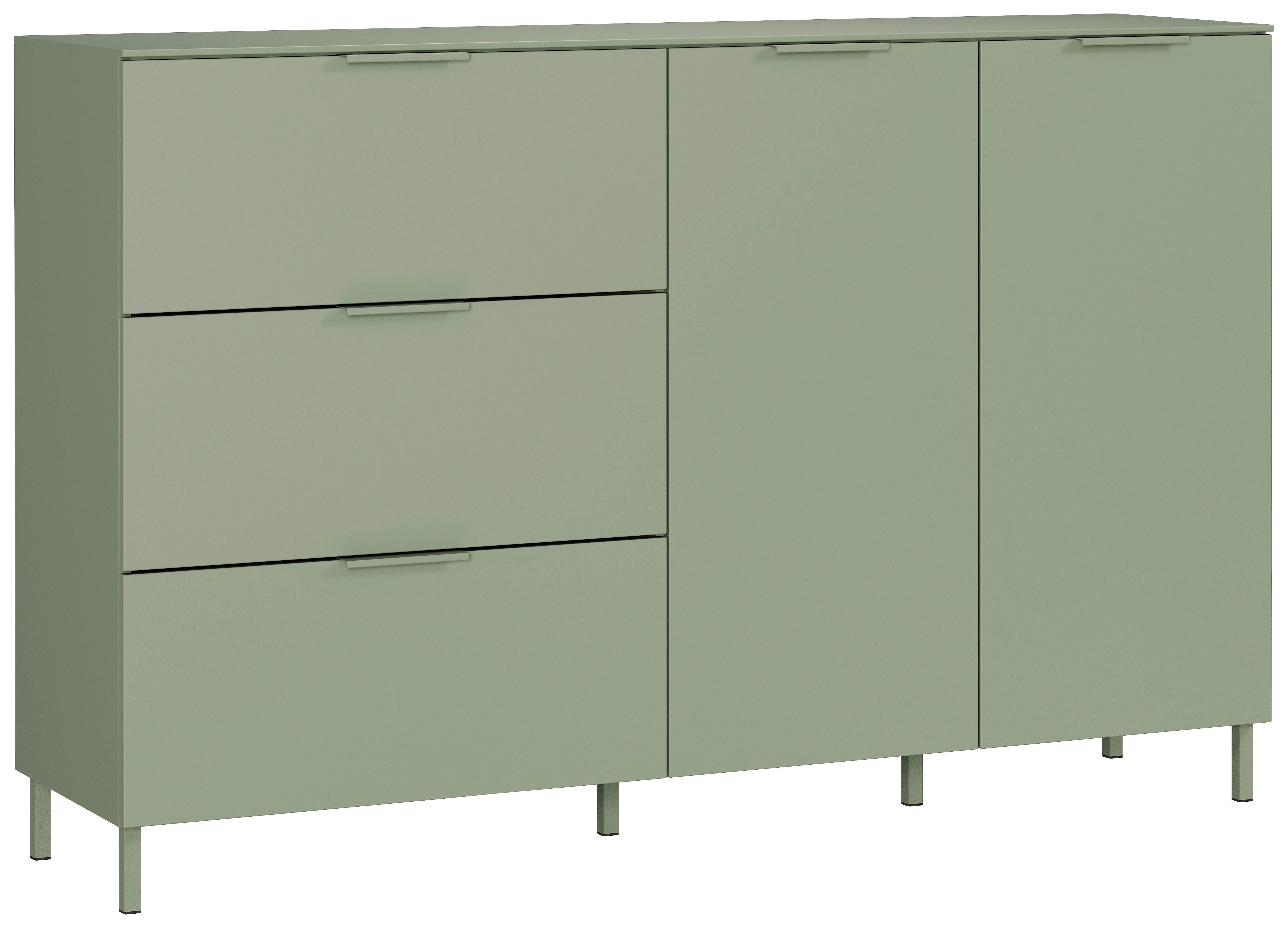 Sideboard Gw-Savoca - Grün, Modern, Holzwerkstoff/Metall (151/98/40cm) - Mömax