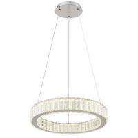 Viseča Led-svetilka Mucky, S Sijalko - barve kroma/prozorno, Design, kovina/umetna masa (50/120cm) - Globo