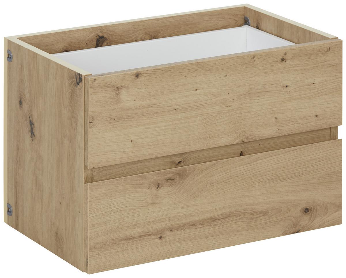 Schubkasteneinsatz in Eichefarben mit 2 Laden - Eichefarben, Modern, Holzwerkstoff (52/35/34cm) - Mömax