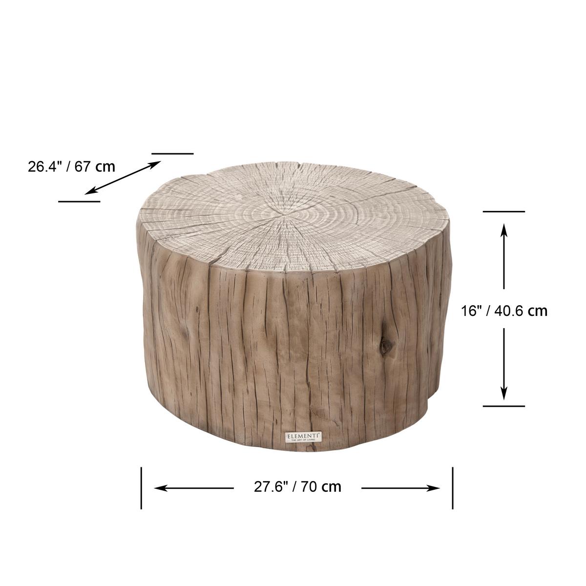 Loungetisch Daintree Rotbraun - Rotbraun, KONVENTIONELL, Stein (70/67/41cm) - Gardenson