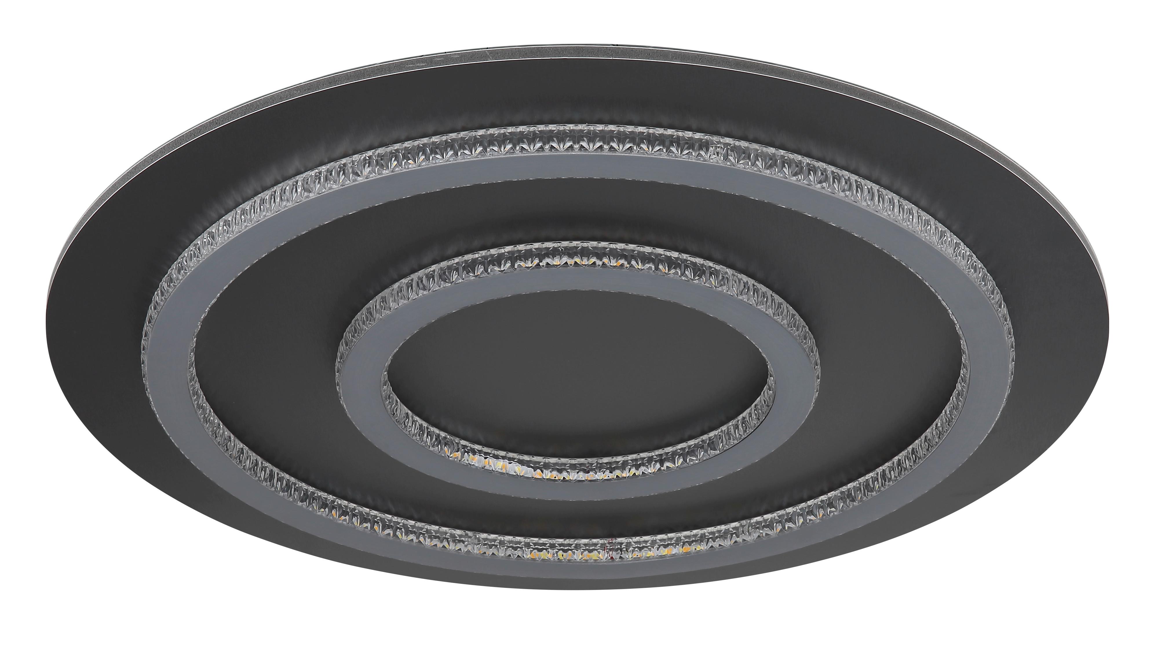 LED-DECKENLEUCHTE 48042-60A  JAYDEN - clair/gris clair, Design, métal/matière synthétique (55/6cm) - Globo