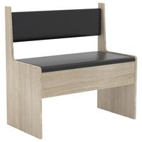 Klop Esal, Hrast - hrast sonoma, Moderno, leseni material (80/80/42cm) - MID.YOU
