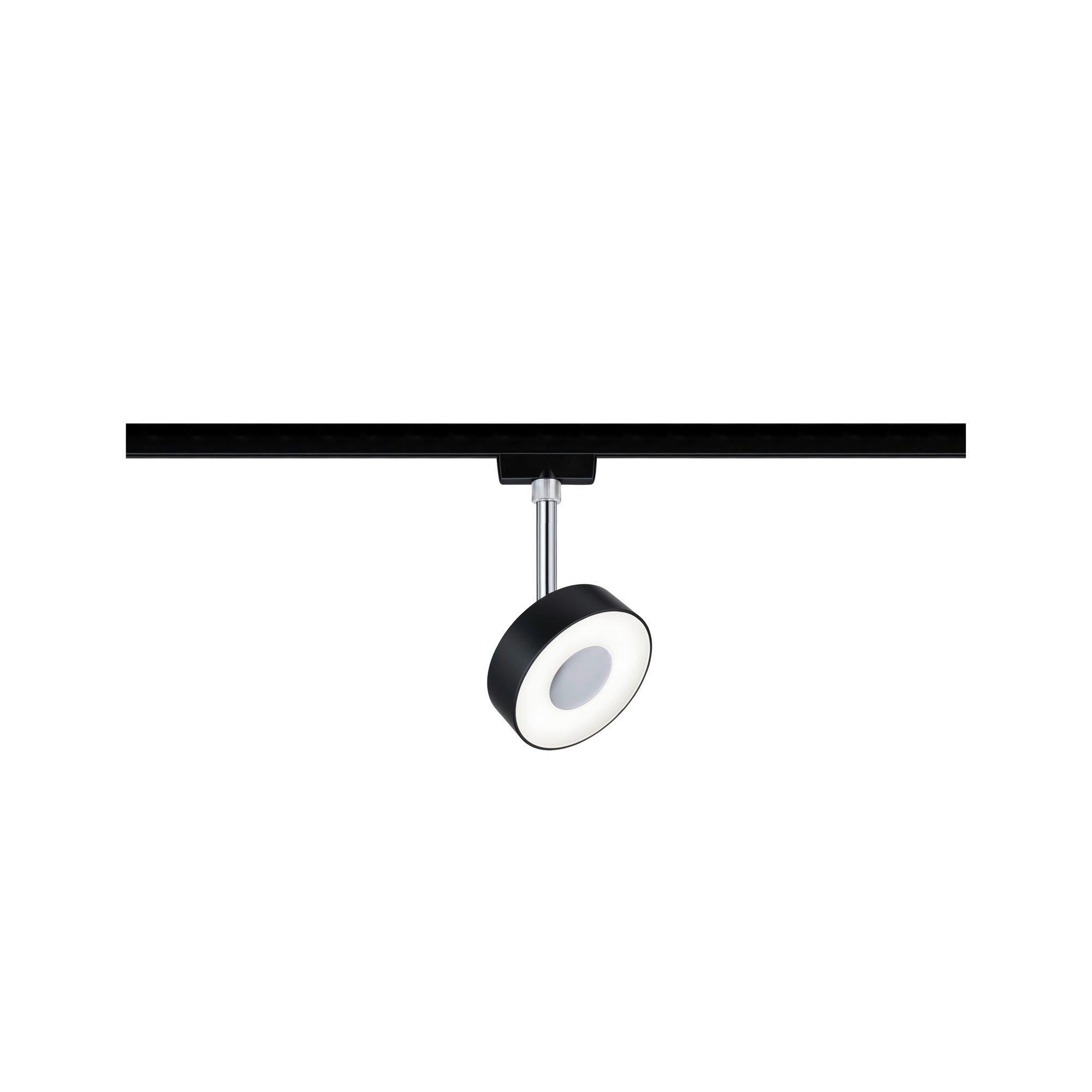 LED-Deckenleuchte Urail Spot Circle max. 5 Watt - Chromfarben/Schwarz, Design, Kunststoff/Metall (9,8/14,7/5cm) - Paulmann