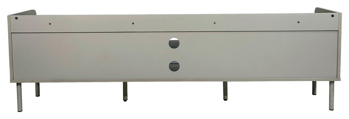 KOMODA NISKA SNOW - kolor dębowy/jasnoszary, Design, materiał drewnopochodny/metal (180/54/40cm) - Milino