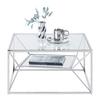 SOFFBORD ANGEL II - kromfärg, Modern, metall/glas (70/70/38cm) - Mömax