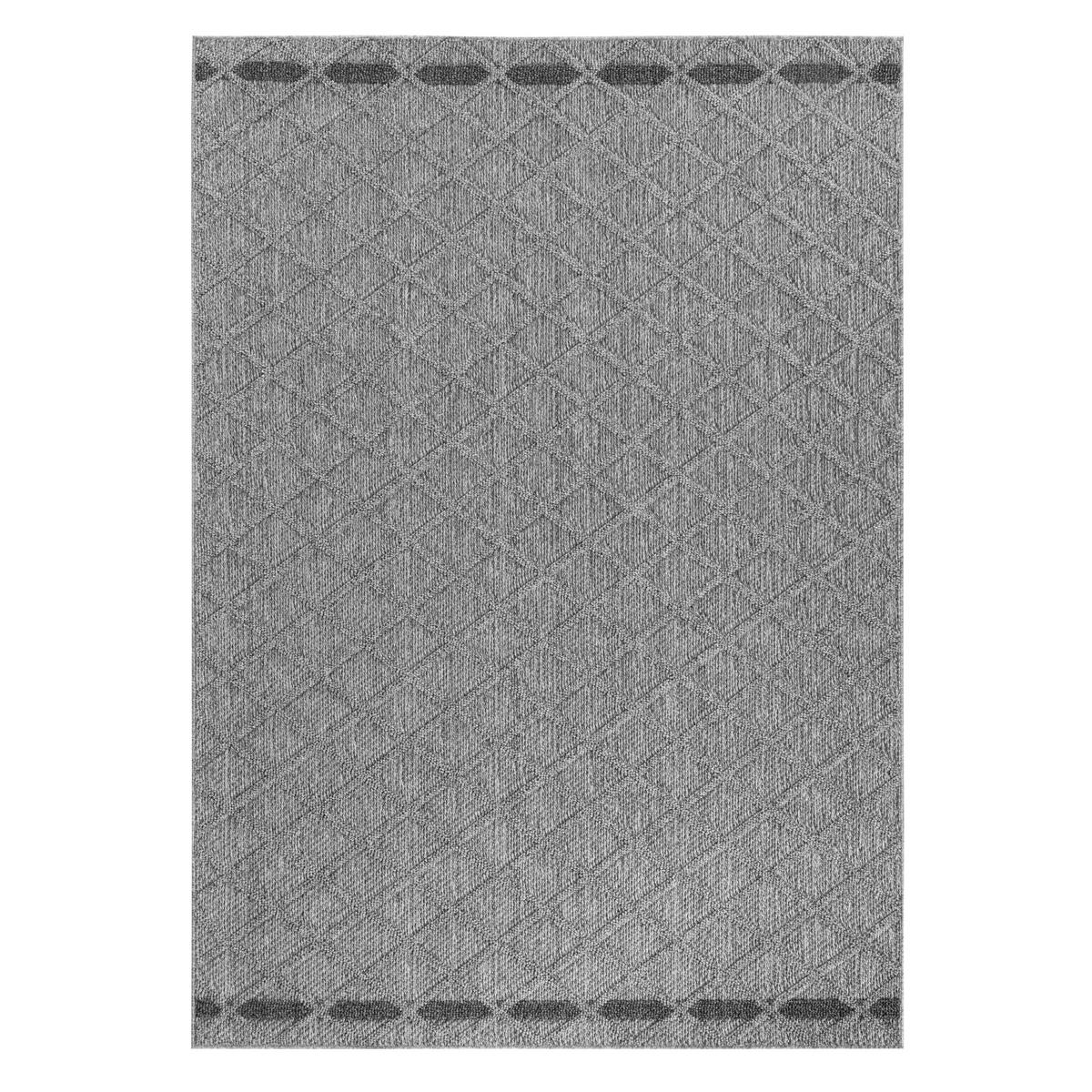 Outdoorteppich Patara Grau ca. 160x230cm - Grau, Design, Textil (160/230cm) - Novel