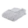Odeja Fluffy - srebrne barve, Romantika, tekstil (130/180cm) - Modern Living