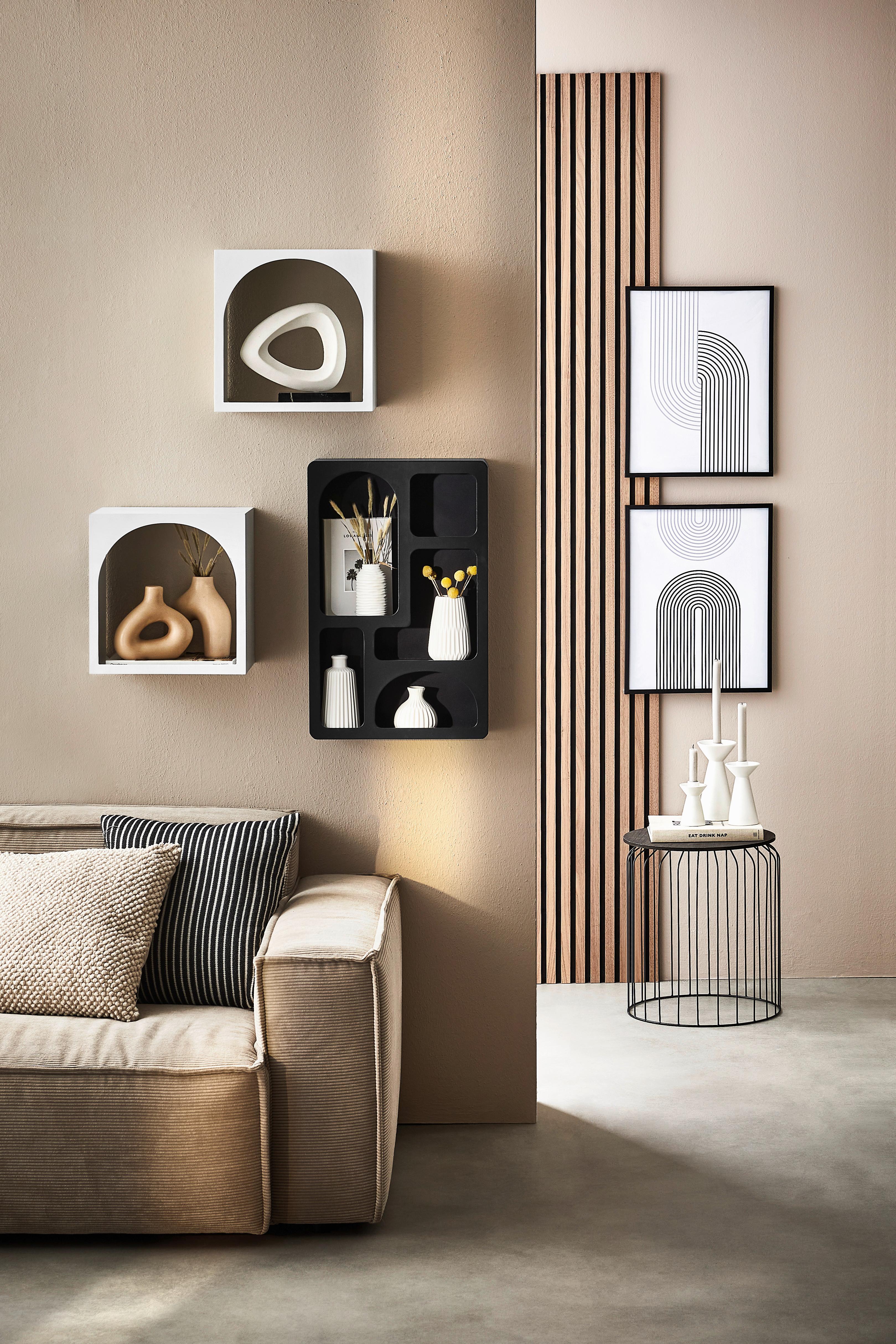 REGAŁ ŚCIENNY GM189-23C-001 - biały, Lifestyle, drewno (34/24/34cm) - Ambia Home