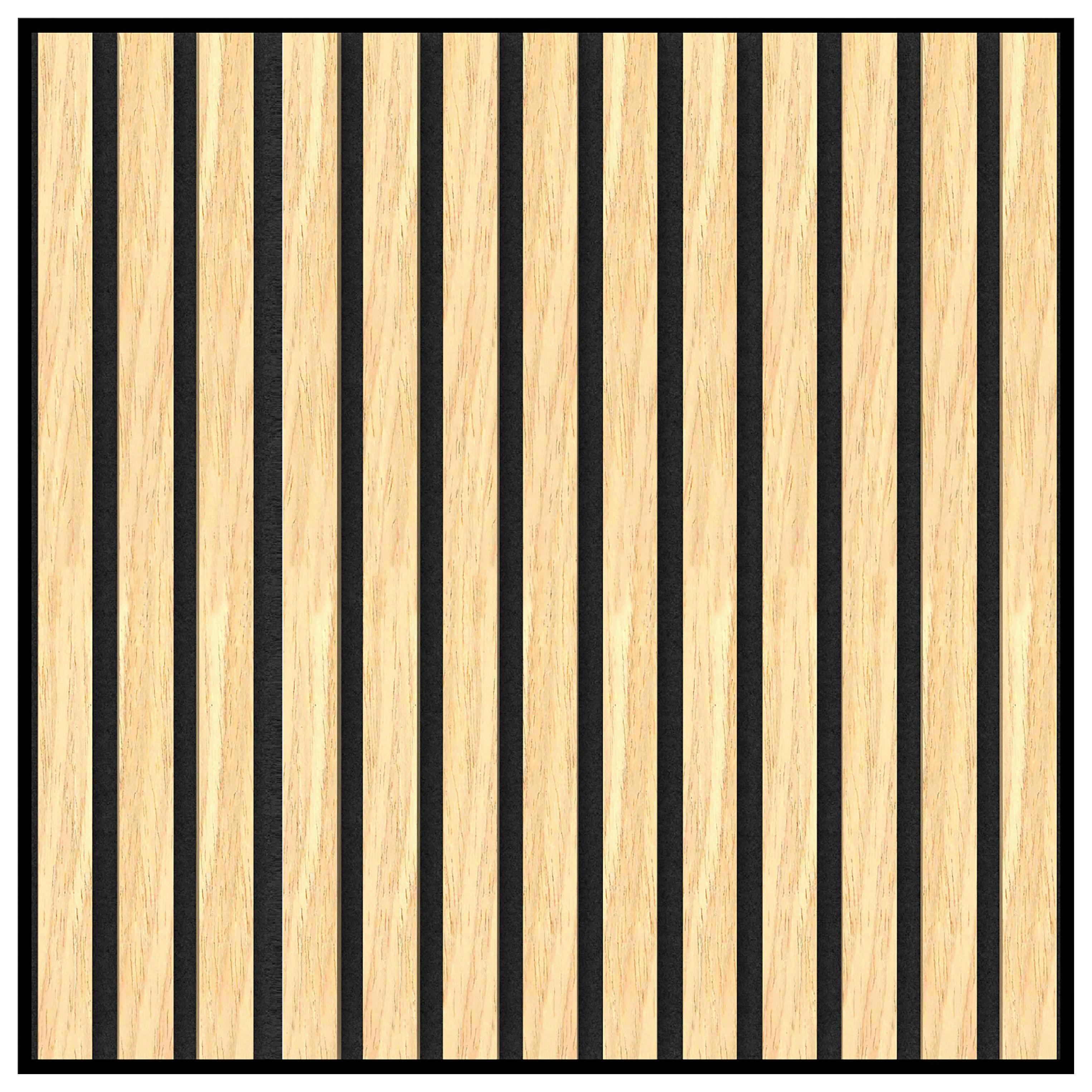 PANEL AKUSTYCZNY EICHE NATUR PREMIUM - kolor dębowy/beżowy, Konventionell, materiał drewnopochodny (52,5/52,5/1,65cm) - Novel