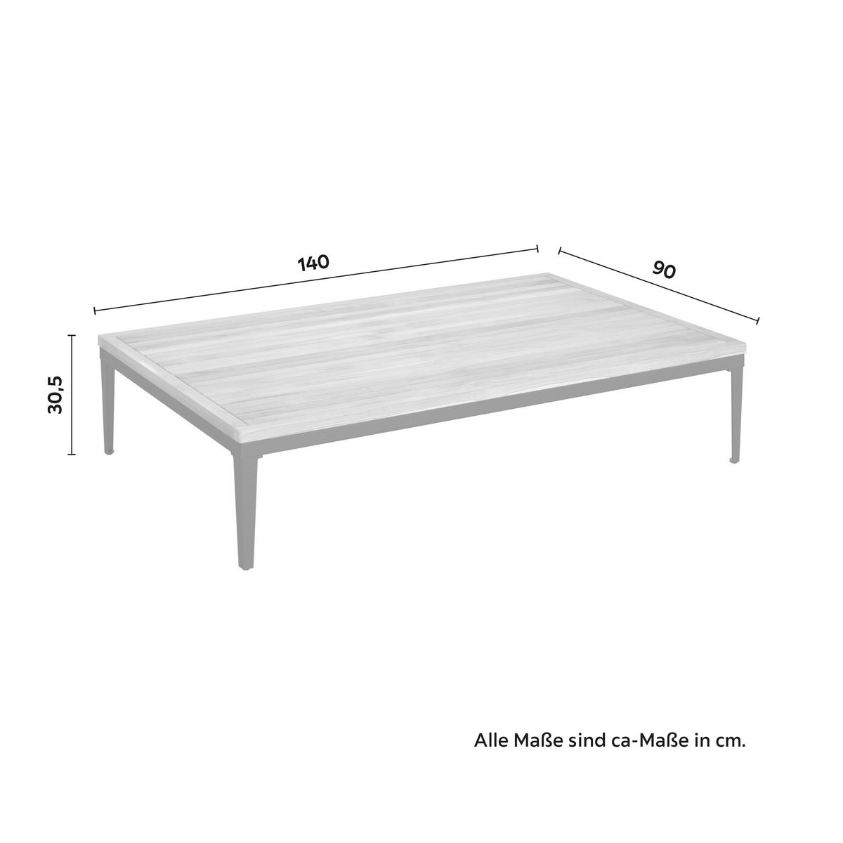 Loungegarnitur "Aurelia", hell/dunkelgrau, Holz/Metall - Dunkelgrau/Hellgrau, Modern, Holz/Textil (248/62,5/90cm) - Bessagi Garden