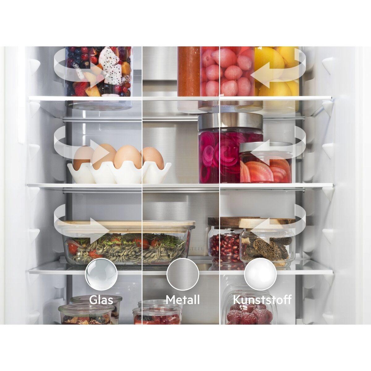 Kühl-Gefrier-Kombination EK7D18F - Weiß, MODERN, Metall (55,7/176,9/54,9cm) - AEG