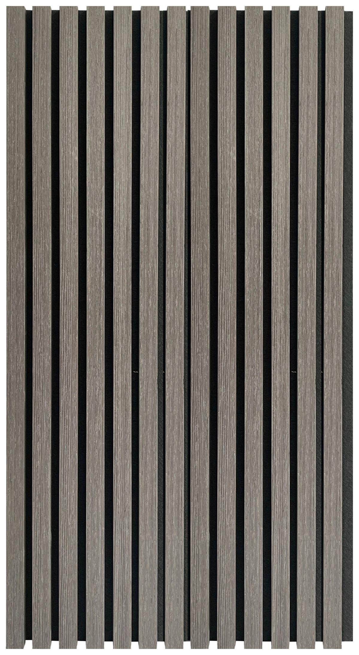 PANEL AKUSTYCZNY AKUSTIKPANEEL W. OAK - kolor dębowy/szary, Konventionell, tworzywo sztuczne/drewno (52/104/2,2cm)