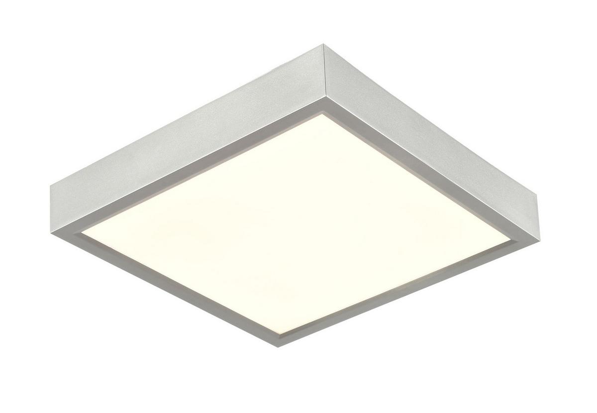 Plafonieră cu LED Fridolin 2 - argintiu, Romantik / Landhaus, plastic (17/17/3,6cm) - Modern Living