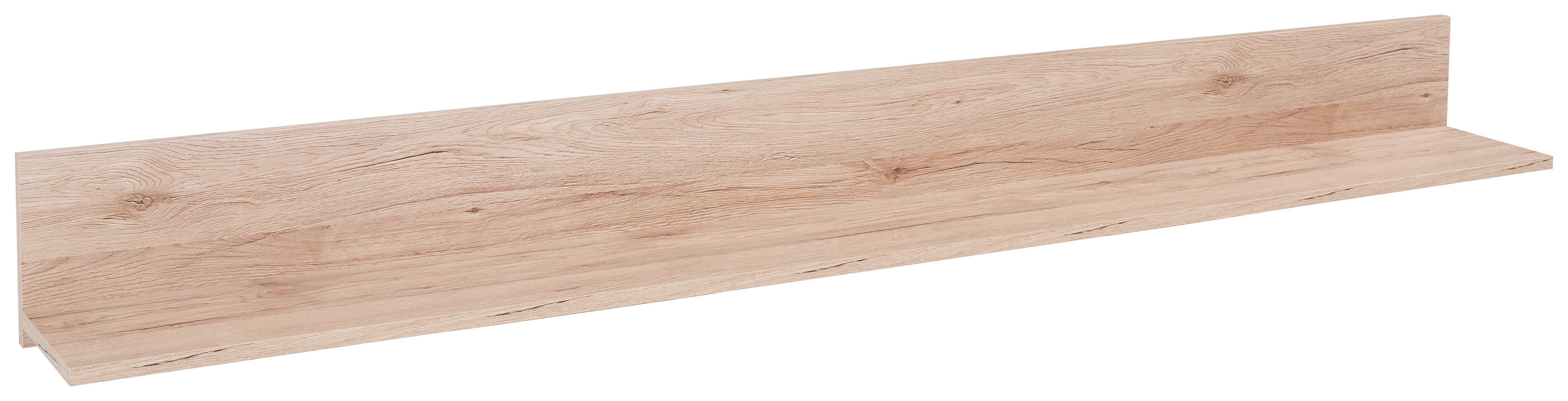 Zidna Polica Malta - boje hrasta, Moderno, drvni materijal (180/18/20cm) - Modern Living