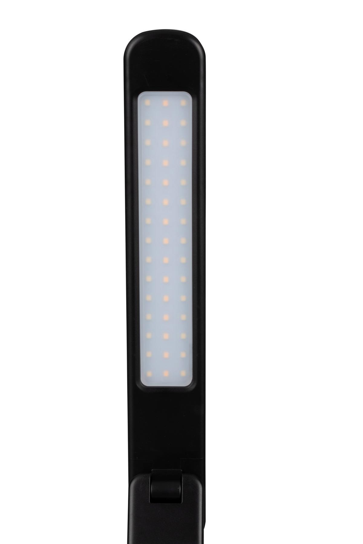 LAMPA BIURKOWA NEW CHARGE - czarny, Konventionell, tworzywo sztuczne (28/16/48,8cm) - Novel