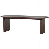 Esstisch Ellips Walnussfarben L: 240cm - Walnussfarben, MODERN, Holz (240/90/75cm) - Livetastic