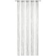 Perdea Din Franjuri String - alb/gri, textil (90/245cm) - Premium Living