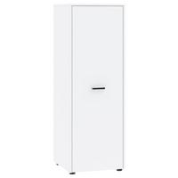 Kleiderschrank Kivo Weiß - Weiß, MODERN, Holzwerkstoff/Kunststoff (45/129,8/52,1cm) - Based