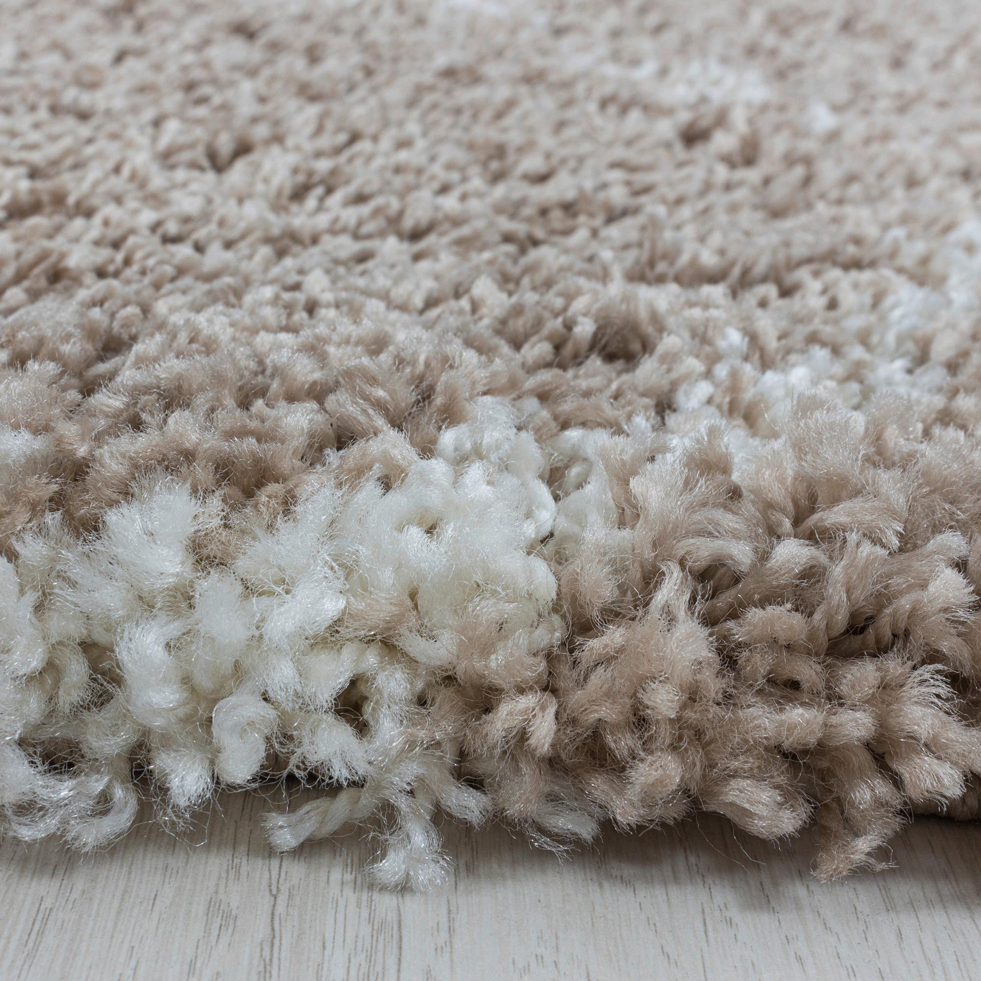 Webteppich Salsa Beige Ø ca. 160cm - Beige, Design, Textil (160cm)