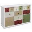 Komoda Mailand - bela/večbarvno, Moderno, kovina/leseni material (120/77/34cm) - Mömax modern living