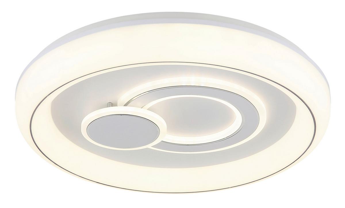 Plafonieră cu LED Ruiz - alb, Konventionell, plastic/metal (48/7,5cm) - Globo