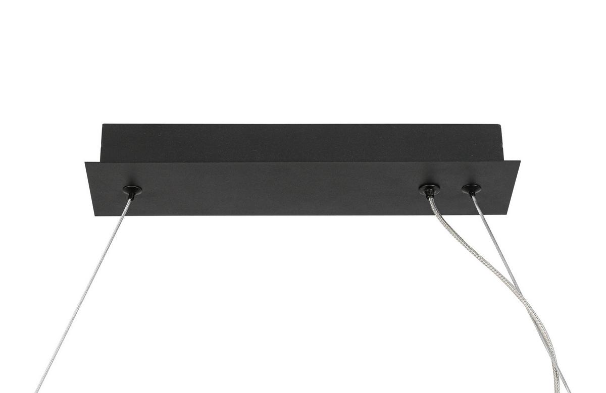 LAMPA WISZĄCA LED LUMOS - czarny/kolor chromowy, Design, tworzywo sztuczne/metal (100/16/169,5cm) - Dieter Knoll