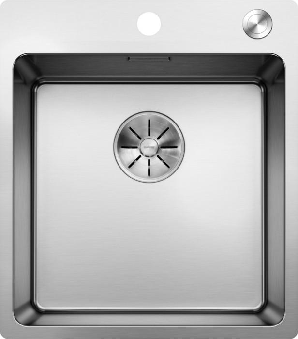 Spüle 525244 Edelstahl seidenglanz - Edelstahlfarben, MODERN, Metall (44/50cm) - Blanco