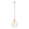 Hängeleuchte Skeletton max. 60 Watt - Kupferfarben, Metall (30/110cm) - Modern Living