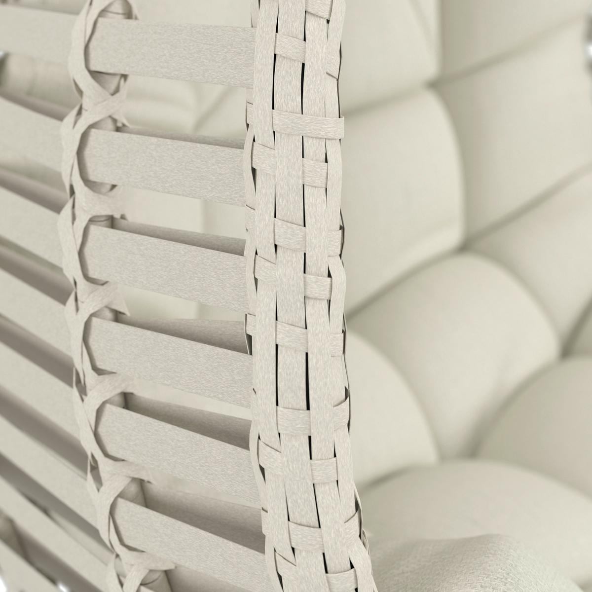 HÄNGESESSEL NANCY - Dunkelgrau/Creme, Modern, Kunststoff/Textil (105/196/120cm) - Bessagi Garden